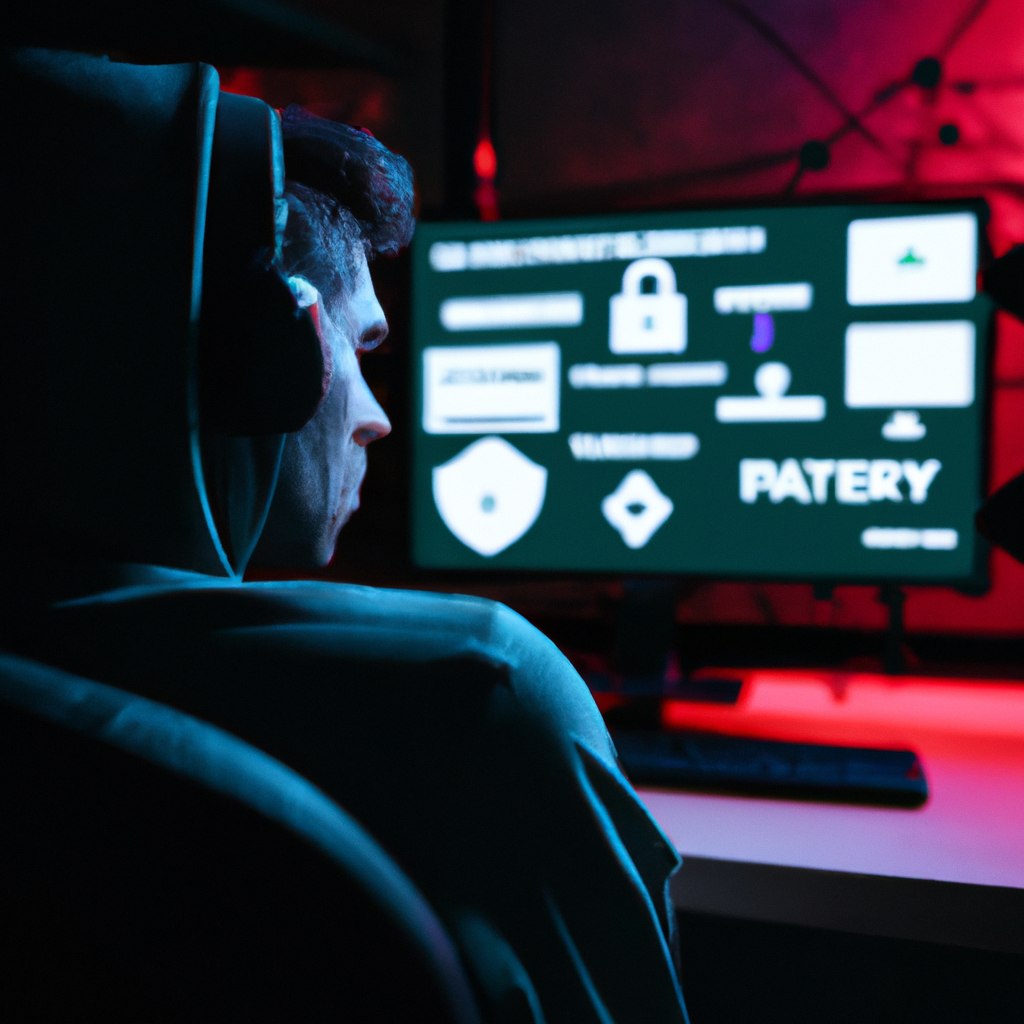 PC gamer using VPN for security.